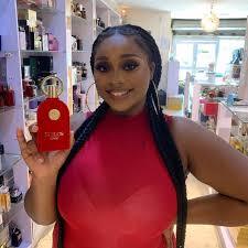 Perfume display at a luxury Lagos fragrance store